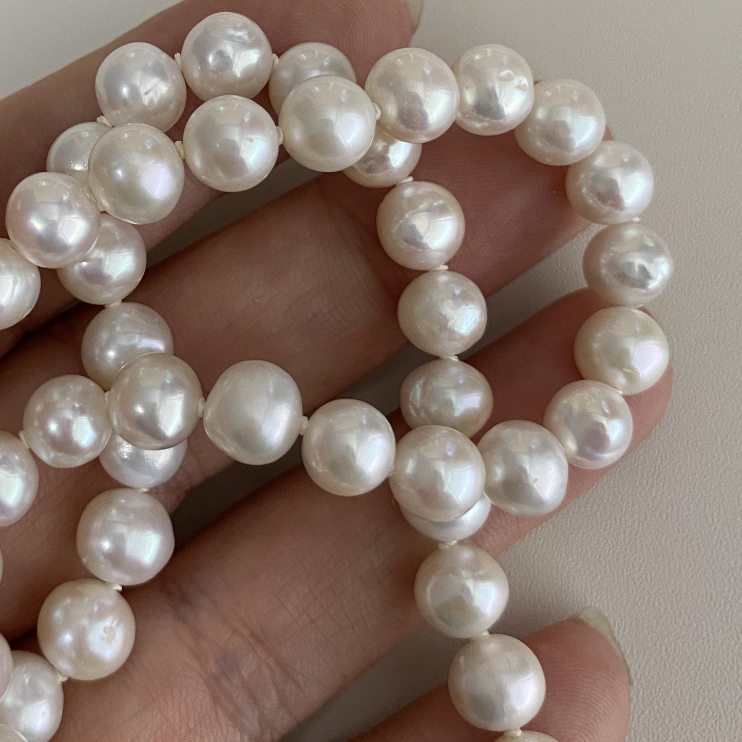 Freshwater Pearl Choker Silver Clasp