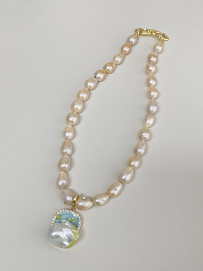 Baroque Pearl Pendant Necklace