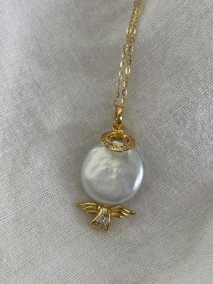 Guardian Angel Pearl Pendant