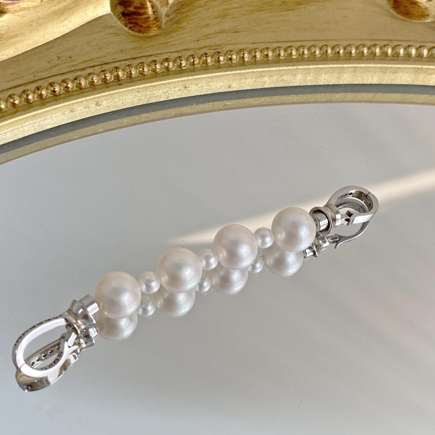 Pearl Necklace Extender Chain in Sterling Silver