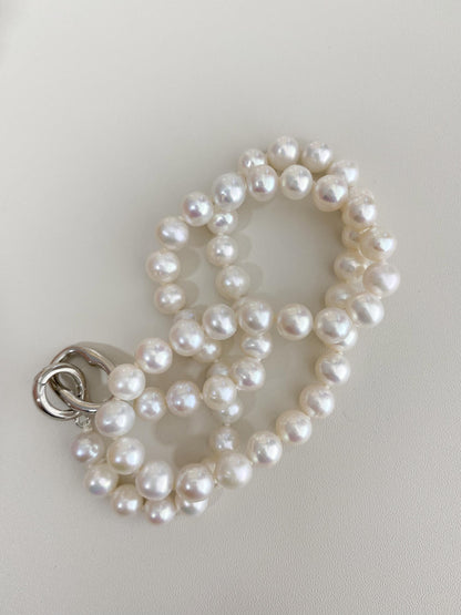 Freshwater Pearl Choker Silver Clasp
