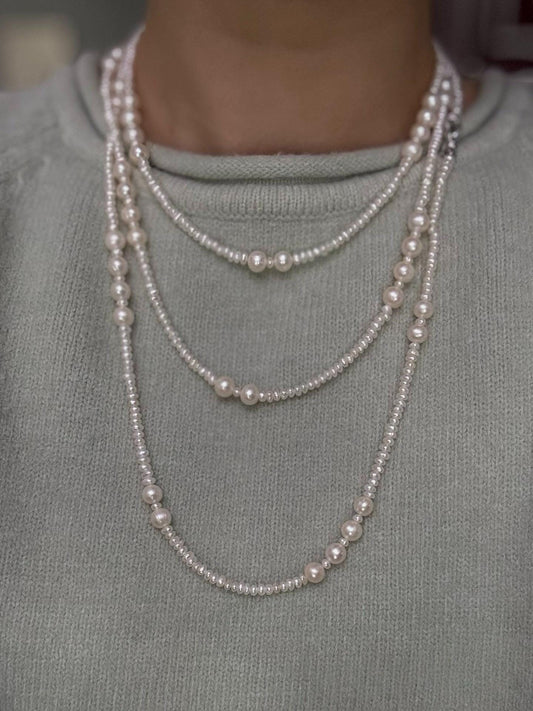 Convertible Pearl Wrap Necklace 160cm
